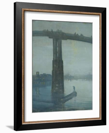 Nocturne: Blue and Gold - Old Battersea Bridge-James Abbott McNeill Whistler-Framed Giclee Print