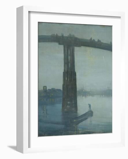 Nocturne: Blue and Gold - Old Battersea Bridge-James Abbott McNeill Whistler-Framed Giclee Print