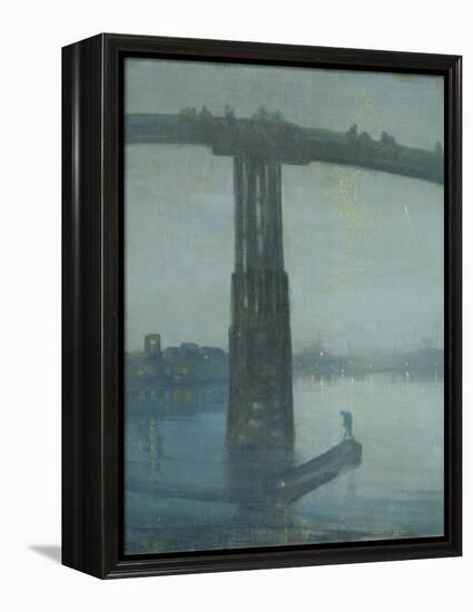 Nocturne: Blue and Gold - Old Battersea Bridge-James Abbott McNeill Whistler-Framed Premier Image Canvas