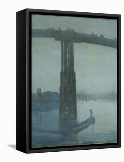 Nocturne: Blue and Gold - Old Battersea Bridge-James Abbott McNeill Whistler-Framed Premier Image Canvas