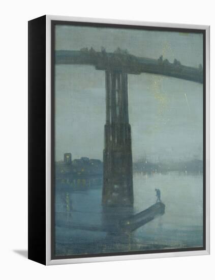 Nocturne: Blue and Gold - Old Battersea Bridge-James Abbott McNeill Whistler-Framed Premier Image Canvas