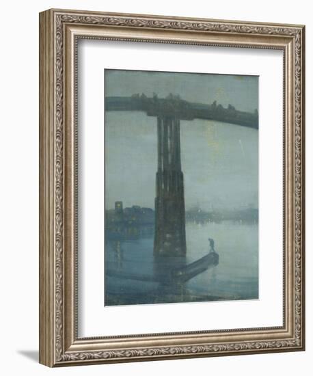 Nocturne: Blue and Gold - Old Battersea Bridge-James Abbott McNeill Whistler-Framed Giclee Print