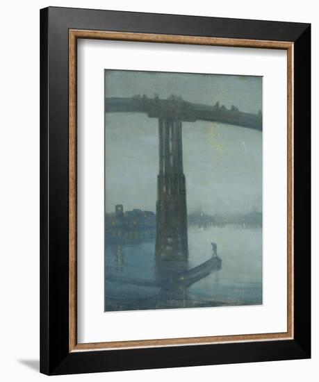 Nocturne: Blue and Gold - Old Battersea Bridge-James Abbott McNeill Whistler-Framed Giclee Print