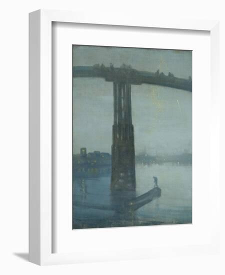 Nocturne: Blue and Gold - Old Battersea Bridge-James Abbott McNeill Whistler-Framed Giclee Print