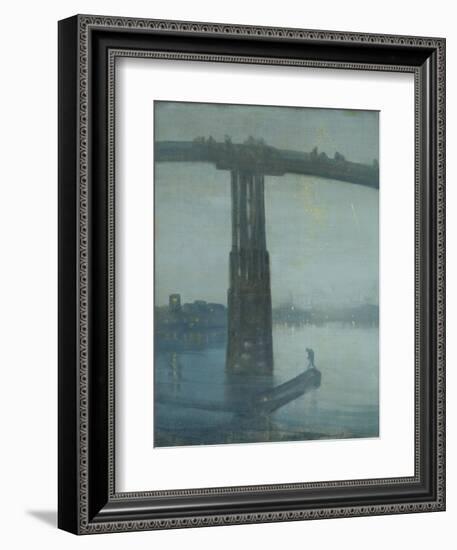 Nocturne: Blue and Gold - Old Battersea Bridge-James Abbott McNeill Whistler-Framed Giclee Print