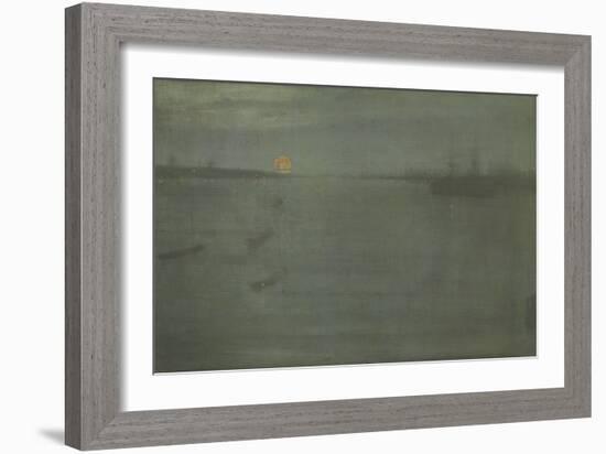 Nocturne: Blue and Gold, Southampton Water, 1872-James Abbott McNeill Whistler-Framed Giclee Print