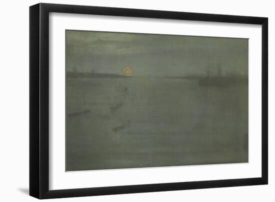 Nocturne: Blue and Gold, Southampton Water, 1872-James Abbott McNeill Whistler-Framed Giclee Print