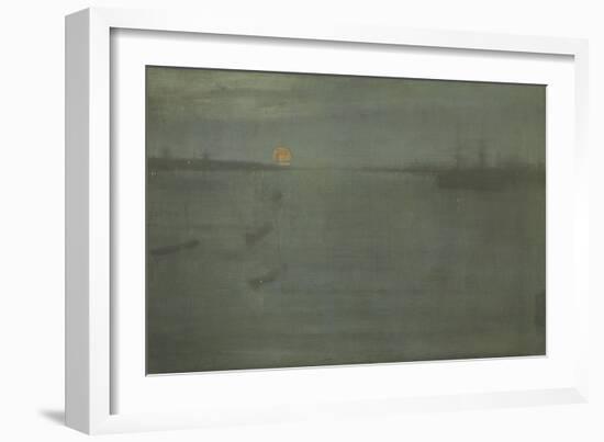 Nocturne: Blue and Gold, Southampton Water, 1872-James Abbott McNeill Whistler-Framed Giclee Print