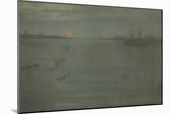 Nocturne: Blue and Gold, Southampton Water, 1872-James Abbott McNeill Whistler-Mounted Giclee Print