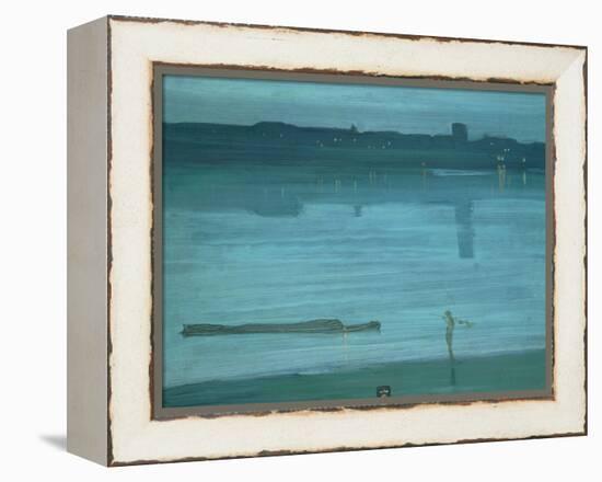 Nocturne, Blue and Silver: Chelsea, 1871-James Abbott McNeill Whistler-Framed Premier Image Canvas