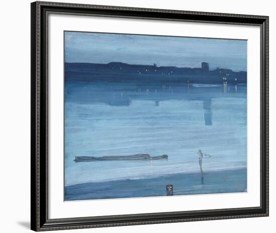 Nocturne: Blue and Silver - Chelsea-James McNeill Whistler-Framed Giclee Print