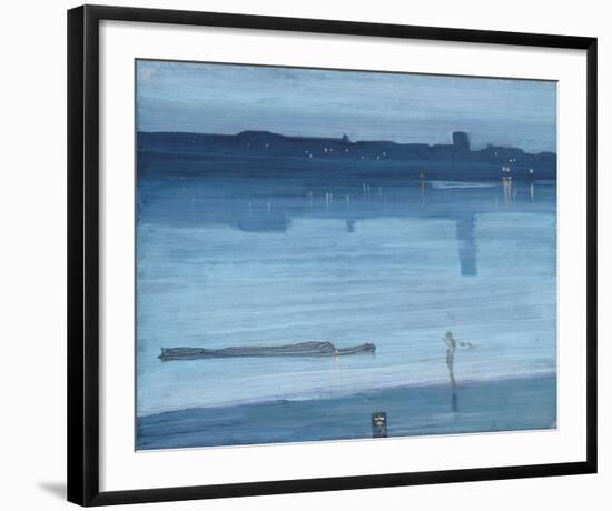 Nocturne: Blue and Silver - Chelsea-James McNeill Whistler-Framed Giclee Print