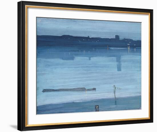 Nocturne: Blue and Silver - Chelsea-James McNeill Whistler-Framed Giclee Print