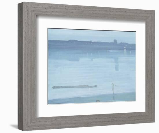 Nocturne: Blue and Silver - Chelsea-James Abbott McNeill Whistler-Framed Giclee Print