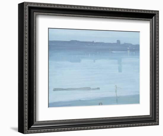 Nocturne: Blue and Silver - Chelsea-James Abbott McNeill Whistler-Framed Giclee Print