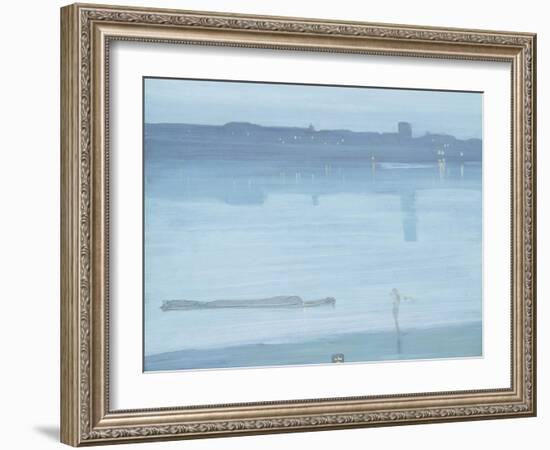 Nocturne: Blue and Silver - Chelsea-James Abbott McNeill Whistler-Framed Giclee Print