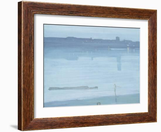 Nocturne: Blue and Silver - Chelsea-James Abbott McNeill Whistler-Framed Giclee Print