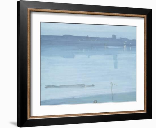 Nocturne: Blue and Silver - Chelsea-James Abbott McNeill Whistler-Framed Giclee Print