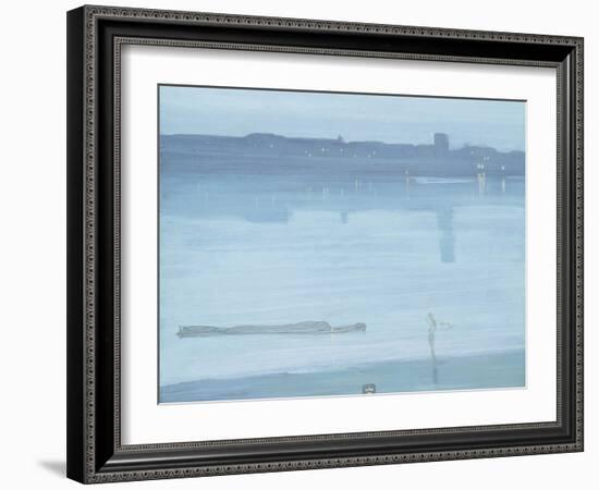 Nocturne: Blue and Silver - Chelsea-James Abbott McNeill Whistler-Framed Giclee Print