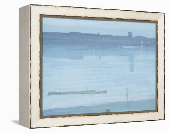 Nocturne: Blue and Silver - Chelsea-James Abbott McNeill Whistler-Framed Premier Image Canvas