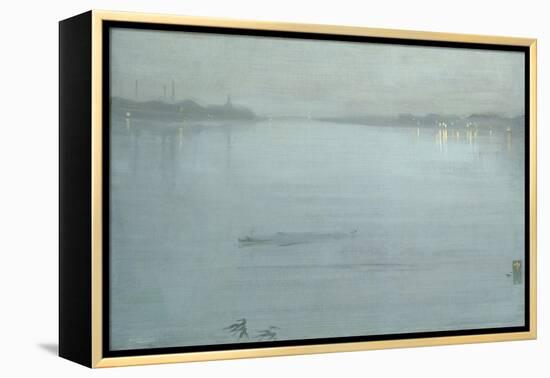 Nocturne: Blue and Silver - Cremorne Lights-James Abbott McNeill Whistler-Framed Premier Image Canvas