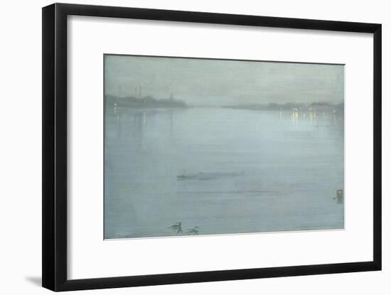 Nocturne: Blue and Silver - Cremorne Lights-James Abbott McNeill Whistler-Framed Giclee Print