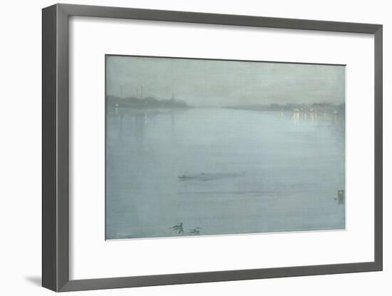 Nocturne: Blue and Silver - Cremorne Lights-James Abbott McNeill Whistler-Framed Giclee Print