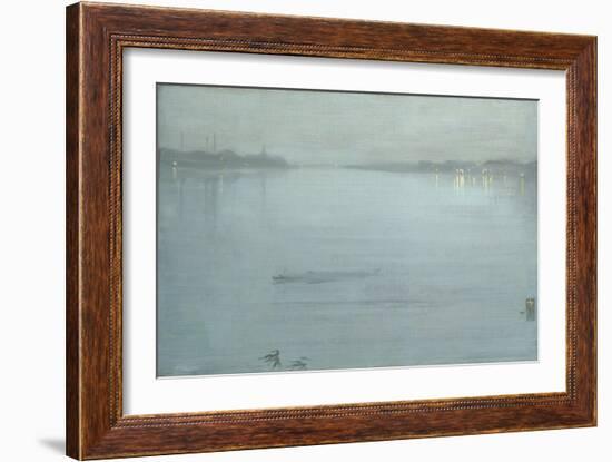 Nocturne: Blue and Silver - Cremorne Lights-James Abbott McNeill Whistler-Framed Giclee Print