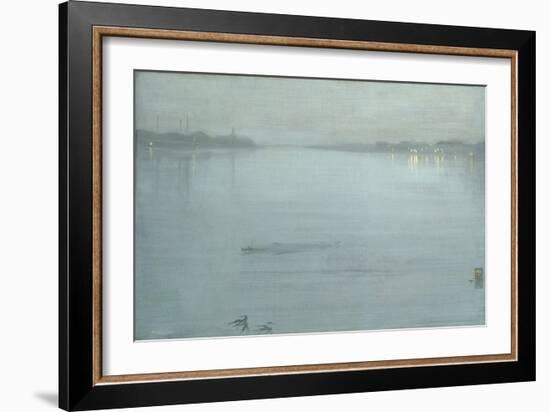 Nocturne: Blue and Silver - Cremorne Lights-James Abbott McNeill Whistler-Framed Giclee Print