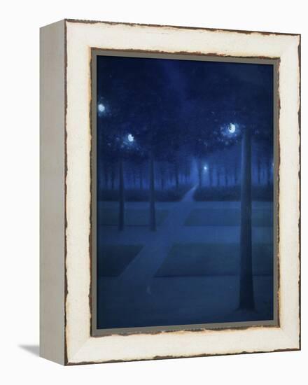 Nocturne Dans Le Parc Royal, Brussels-William Degouve De Nuncques-Framed Premier Image Canvas