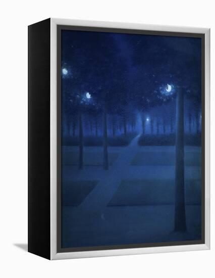 Nocturne Dans Le Parc Royal, Brussels-William Degouve De Nuncques-Framed Premier Image Canvas