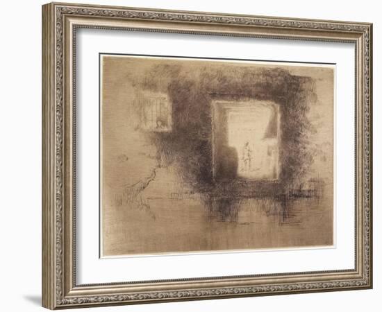 Nocturne: Furnace from The Second Venice Set, 1879-1903-James Abbott McNeill Whistler-Framed Giclee Print