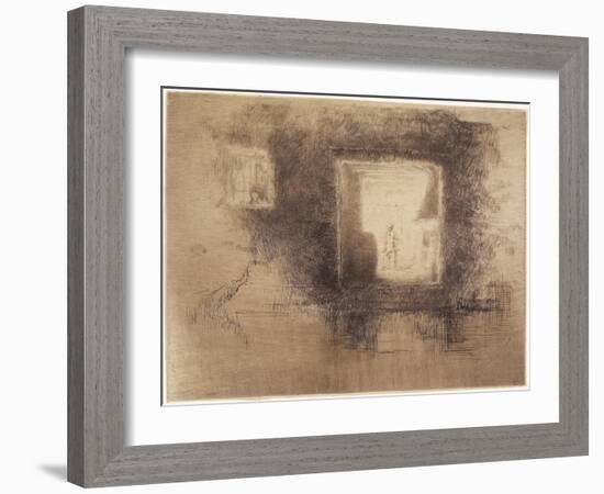 Nocturne: Furnace from The Second Venice Set, 1879-1903-James Abbott McNeill Whistler-Framed Giclee Print