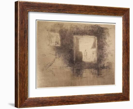 Nocturne: Furnace from The Second Venice Set, 1879-1903-James Abbott McNeill Whistler-Framed Giclee Print