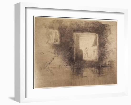 Nocturne: Furnace from The Second Venice Set, 1879-1903-James Abbott McNeill Whistler-Framed Giclee Print