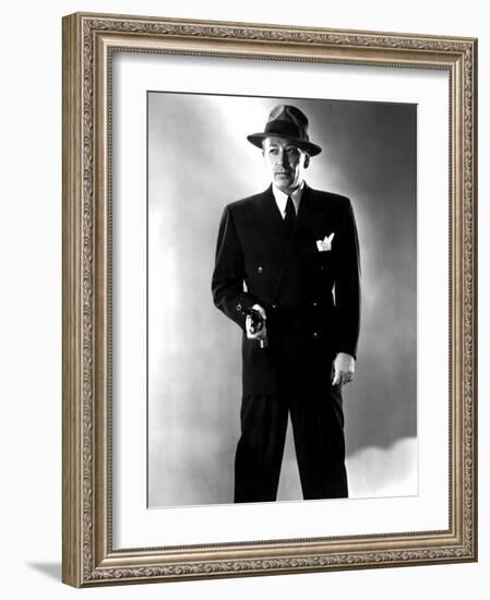 Nocturne, George Raft, 1946-null-Framed Photo