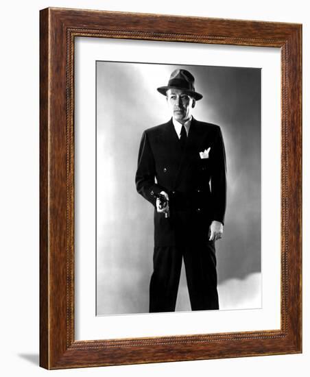 Nocturne, George Raft, 1946-null-Framed Photo