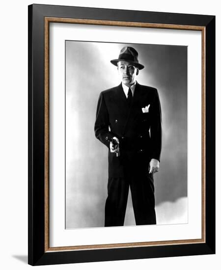 Nocturne, George Raft, 1946-null-Framed Photo