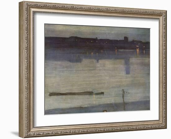 Nocturne in Blue and Green-James Abbott McNeill Whistler-Framed Giclee Print