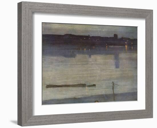 Nocturne in Blue and Green-James Abbott McNeill Whistler-Framed Giclee Print