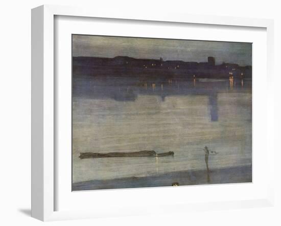 Nocturne in Blue and Green-James Abbott McNeill Whistler-Framed Giclee Print