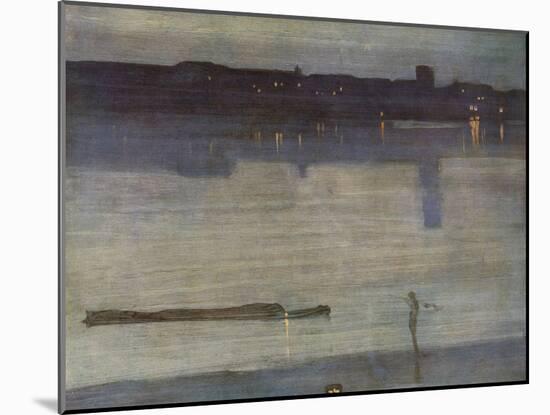 Nocturne in Blue and Green-James Abbott McNeill Whistler-Mounted Giclee Print