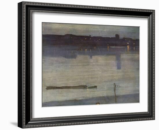 Nocturne in Blue and Green-James Abbott McNeill Whistler-Framed Giclee Print