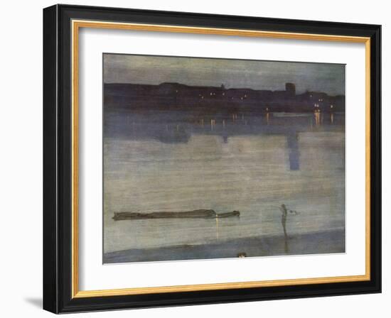 Nocturne in Blue and Green-James Abbott McNeill Whistler-Framed Giclee Print