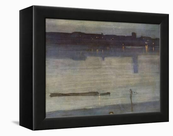 Nocturne in Blue and Green-James Abbott McNeill Whistler-Framed Premier Image Canvas