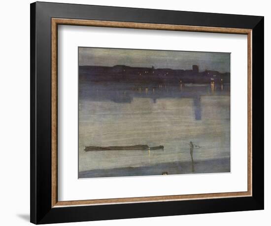 Nocturne in Blue and Green-James Abbott McNeill Whistler-Framed Giclee Print