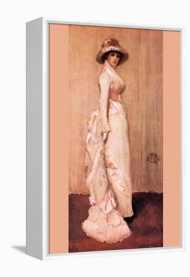 Nocturne In Pink and Gray, Portrait of Lady Meux-James Abbott McNeill Whistler-Framed Stretched Canvas