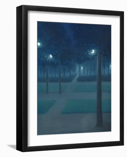 Nocturne in the Parc Royal, Brussels-William Degouve De Nuncques-Framed Giclee Print