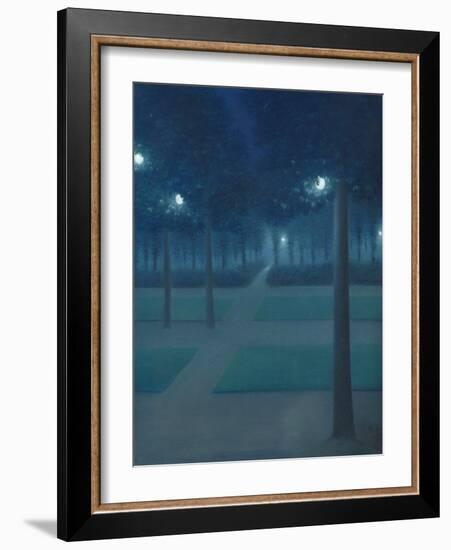 Nocturne in the Parc Royal, Brussels-William Degouve De Nuncques-Framed Giclee Print