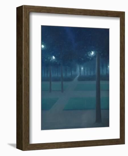 Nocturne in the Parc Royal, Brussels-William Degouve De Nuncques-Framed Giclee Print